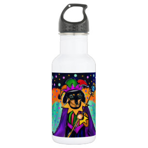 MARDI GRAS DAKSHOND WATERFLES 