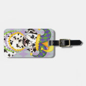 Mardi Gras Dalmatian Bagagelabel (Voorkant horizontaal)