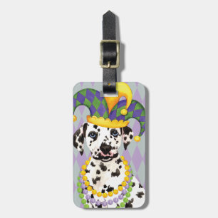 Mardi Gras Dalmatian Bagagelabel