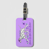 Mardi Gras Dalmatian Bagagelabel (Voorkant (verticaal))