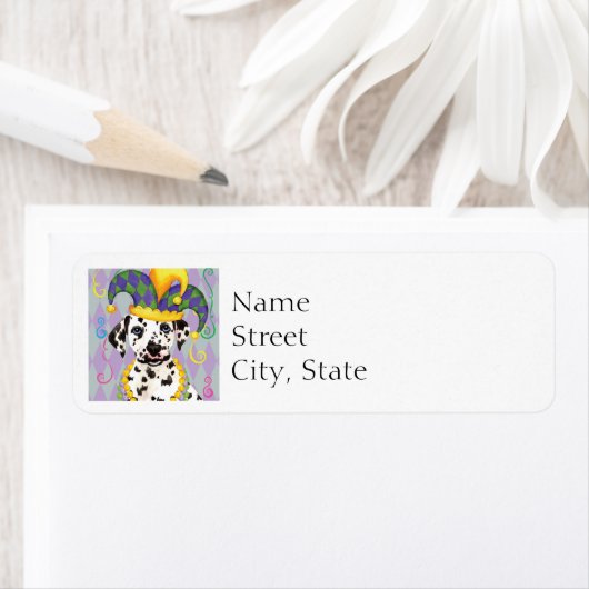 Mardi Gras Dalmatian Etiket (Insitu)
