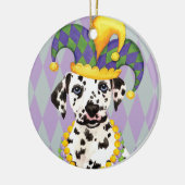 Mardi Gras Dalmatian Keramisch Ornament (Links)