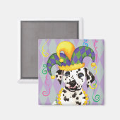 Mardi Gras Dalmatian Magneet (Voorkant / Achterkant)