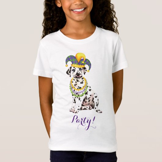 Mardi Gras Dalmatian T-shirt (Voorkant)