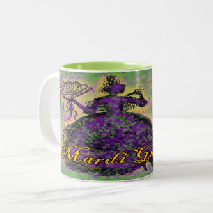Mardi Gras Dance Two-Tone Coffee Mok