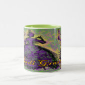 Mardi Gras Dance Two-Tone Coffee Mok (Center)