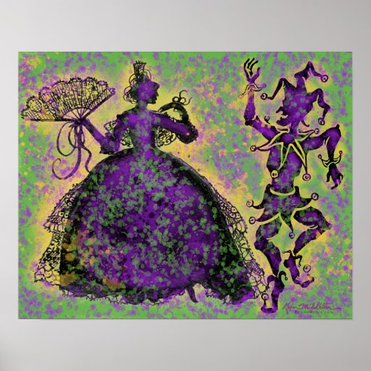 Mardi Gras Dancers Poster (Voorkant)