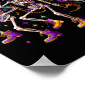 Mardi Gras Dancing Skeleton Grappig Poster (Hoek)
