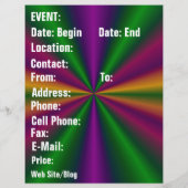 Mardi Gras De koningin Flyer (Achterkant)