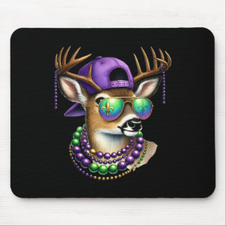 Mardi Gras Deer Hunting Mardi Beads Mask Party Boy Muismat