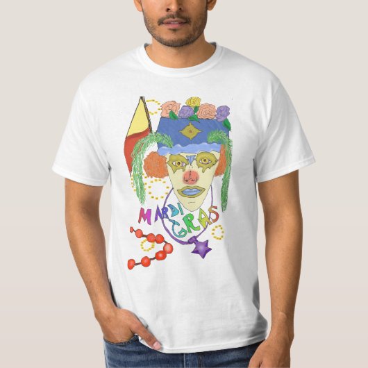 Mardi Gras Design 1 T-Shirt (Voorkant)