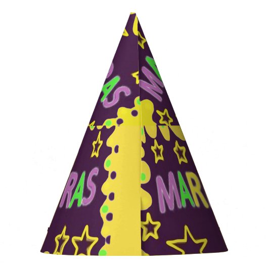 Mardi Gras Design Feesthoedjes (Achterkant)