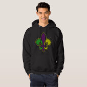 Mardi Gras Design Hoodie (Voorkant volledig)