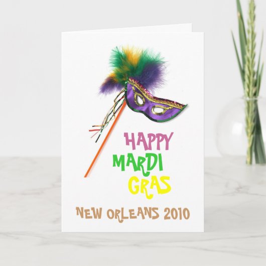 MARDI GRAS- DESIGN KAART (Voorkant)