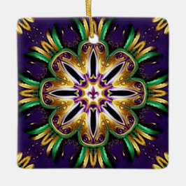 Mardi Gras Design Keramisch Ornament