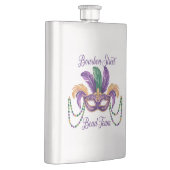 Mardi Gras Design Klassieke RVS Fles Flacon (Rechts)