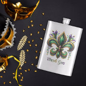 Mardi Gras Design Klassieke RVS Fles Flacon