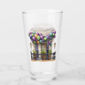 Mardi Gras Design Shaker Glas (Achterkant)