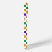 Mardi gras diagonaal dambordpatroon Case-Mate iPhone case (Achterkant / Rechts)