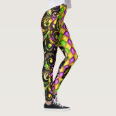 Mardi Gras Diamanten Pop Mode Kousen Leggings (Rechts)