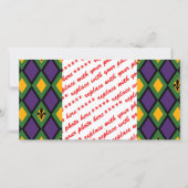 Mardi Gras Diamantpatroon Met Fleur De Lis (Voorkant)