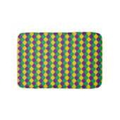 Mardi Gras Diamonds: Levendig feestelijk patroon Badmat (Voorkant)