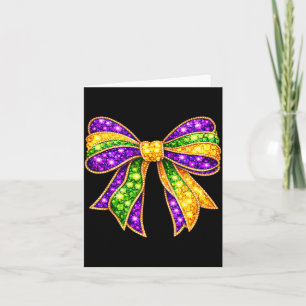 Mardi Gras dikke coquette boog dinsdag kinderen me Kaart