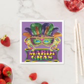 Mardi Gras Dikke Dinsdag New Orleans Papier Servet (Insitu)