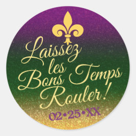 Mardi Gras Dikke Dinsdag | Party Favor Sticker
