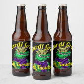 Mardi Gras Dikke Dinsdag Party Gator Bier Etiket (Flessen)