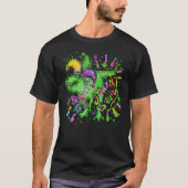 Mardi Gras Dinosaur Jester Mardi Gras Dino T Rex K T-shirt (Voorkant)