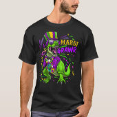 Mardi Gras Dinosaur T Rex Funny Mardi Grawr Boys K T-shirt (Voorkant)