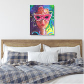 Mardi Gras Diva Canvas Afdruk (Insitu (Slaapkamer))