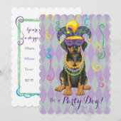 Mardi Gras Dobe Kaart (Voorkant / Achterkant)