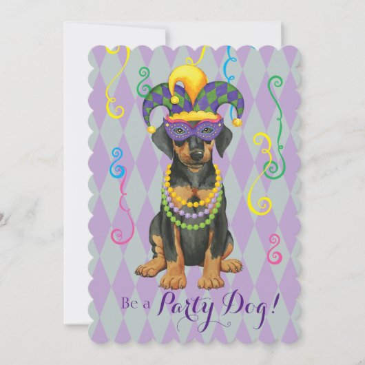 Mardi Gras Dobe Kaart (Voorkant)