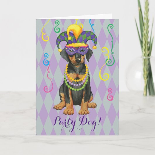 Mardi Gras Dobe Kaart (Voorkant)