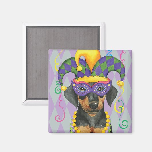 Mardi Gras Dobe Magneet (Voorkant / Achterkant)