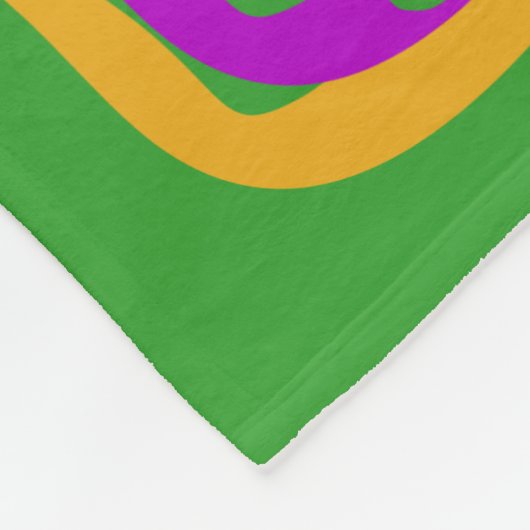 Mardi Gras Dog Fleece Deken (Hoek)