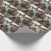 Mardi Gras Dog Jester Costume Cadeaupapier (Hoek)