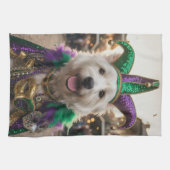 Mardi Gras Dog Jester Costume Theedoek (Horizontaal)