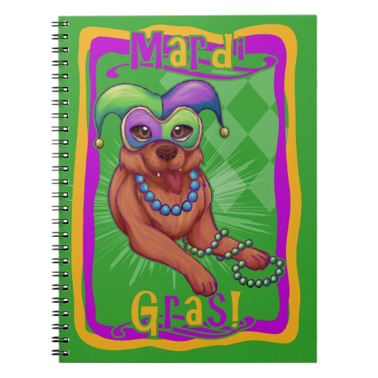 Mardi Gras Dog Notitieboek (Voorkant)