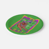 Mardi Gras Dog Papieren Bordje (Gekanteld)