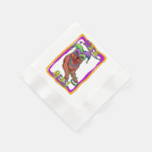 Mardi Gras Dog Servet (Hoek)