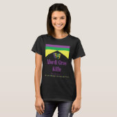 Mardi Gras doodt de verveling grappig T-shirt (Voorkant volledig)
