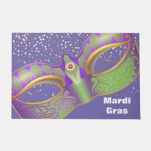 Mardi Gras Doormat Deurmat (Voorkant)