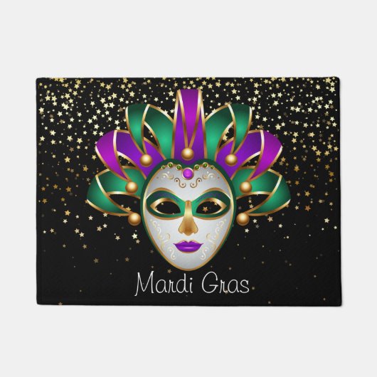 Mardi Gras Doormat Deurmat (Voorkant)