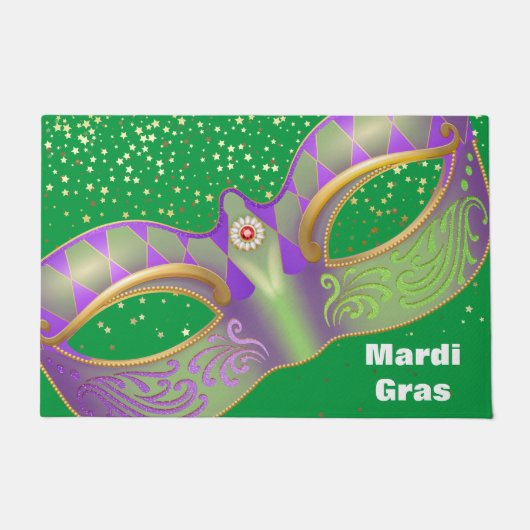 Mardi Gras Doormat Deurmat (Voorkant)