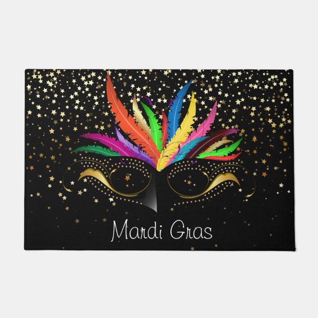 Mardi Gras Doormat Deurmat (Voorkant)