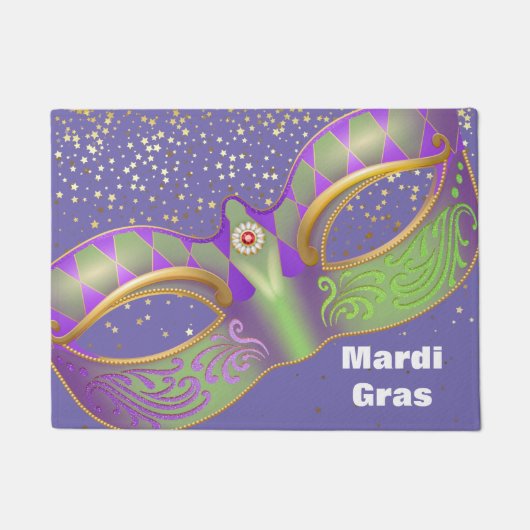 Mardi Gras Doormat Deurmat (Voorkant)