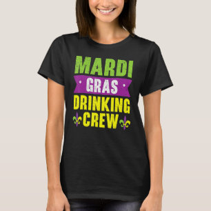 Mardi Gras Drink de bemanning van de Shenanigan Ne T-shirt